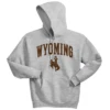 Wyoming Cowboys Traditional Distressed Hoodie – Ash