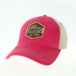 Wyoming Cowboys Old Favorite Adjustable Hat – Pink/Tan