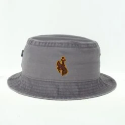Wyoming Cowboys Relaxed Twill Bucket Hat – Washed Grey