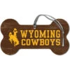 Wyoming Cowboys Bone Ornament – Brown