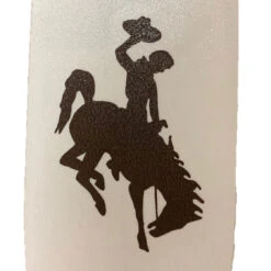 Wyoming Cowboys 1.7″ Bucking Horse Decal – Brown