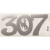 Wyoming Cowboys 307 6″ Wide Decal – Silver