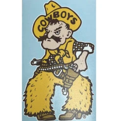 Wyoming Cowboys 8″ Pistol Pete Decal