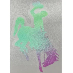 Wyoming Cowboys 6″ Bucking Horse Decal – Opal Yellow