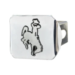 Wyoming Cowboys Chrome Hitch Cover