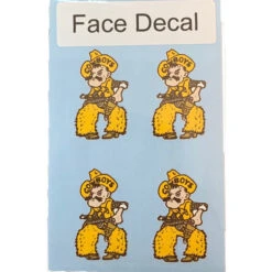 Wyoming Cowboys Pistol Pete Face Decals