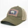 Wyoming State Flag Trucker Hat – Grey