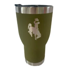 Wyoming Cowboys 30oz 2in1 Insulated Tumbler – Green