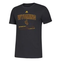 Wyoming Cowboys Adidas 2022 Basketball S/S Tee – Black