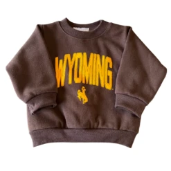 Wyoming Cowboys Toddler Crew – Brown