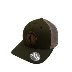 Wyoming Cowboys Leather Circle Patch Hat – Moss/Khaki