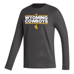 Adidas Wyoming Cowboys L/S Tee – Storm