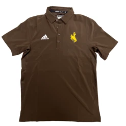 Adidas Wyoming Cowboys Coaches Polo – Brown