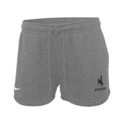 Nike Wyoming Cowboys Women’s French Terry Short – Grey