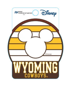 Wyoming Cowboys Disney Striped Decal