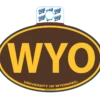 Wyoming Cowboys WYO Oval Decal – Euro Style