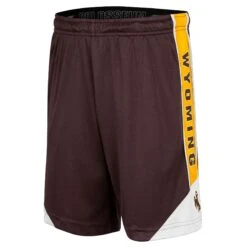Wyoming Cowboys Youth Haller Shorts – Brown/Gold/White