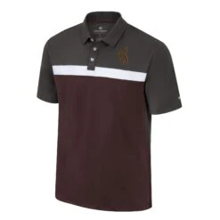 Wyoming Cowboys Two Yutes Polo – Grey/Brown/White