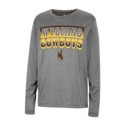 Wyoming Cowboys Youth Feast L/S Tee – Heather Charcoal