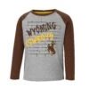 Wyoming Cowboys Toddler East End L/S Tee – Grey/Brown