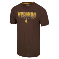 Wyoming Cowboys Ticking Like This S/S Tee – Brown