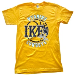 Wyoming Cowboys Graham Ike #33 S/S Tee – Gold