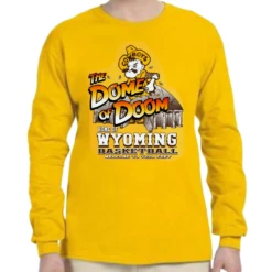 Wyoming Basketball “Dome Of Doom” L/S Tee – Gold