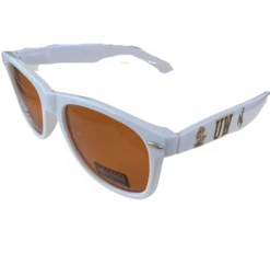 Wyoming Cowboys Retro 2.0 Sunglasses – White/Gold