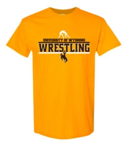 Wyoming Cowboys 2022 Wrestling Tee – Gold
