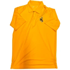 Wyoming Cowboys Polo Shirt – Gold