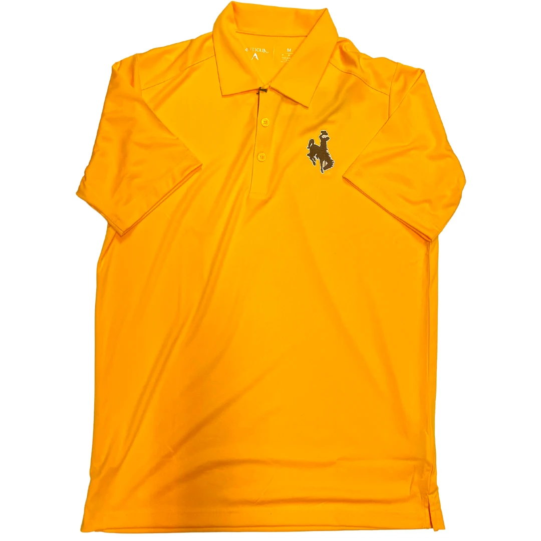 Wyoming Cowboys Polo Shirt – Gold