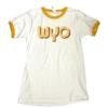Wyoming Cowboys Women’s S/S Ringer Tee – White/Gold