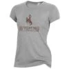 Wyoming Cowboys Women’s Vintage S/S Tee – Smoke Grey