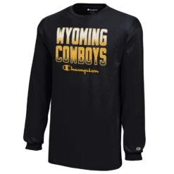 Wyoming Cowboys Youth Champion L/S – Black