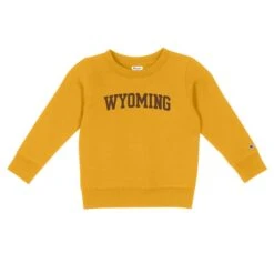 Wyoming Cowboys Infant Champion Crew – Gold
