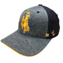 Wyoming Cowboys 1st And Goal FlexFit Hat – Grey/Black