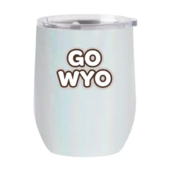 Wyoming Cowboys 16oz Tumbler – Iridescent White